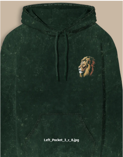 February Birthday Acid Washed Hoodie (This King was Born in February)