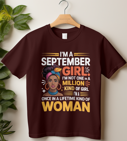 September Birthday Girl's Classic T-Shirt (I'm a September Girl)
