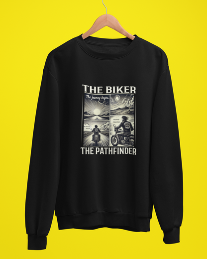 Round Neck Full Sleeve Biker Sweatshirt (The Biker The Pathfinder)