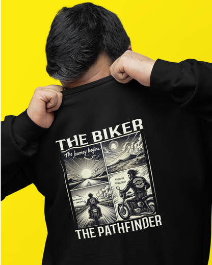 Round Neck Full Sleeve Biker Sweatshirt (The Biker The Pathfinder)