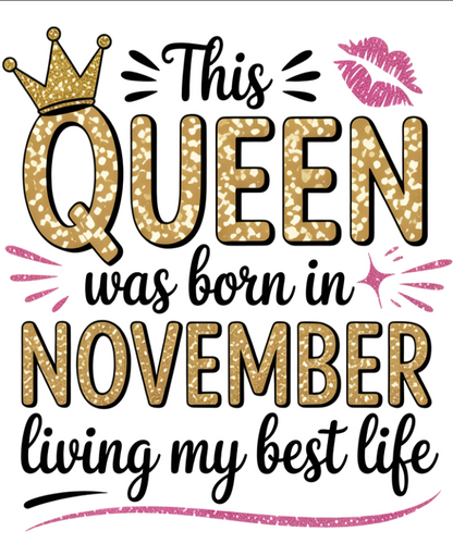 November Birthday Unisex Sweatshirt Full Sleeve (This Queen was born in November)