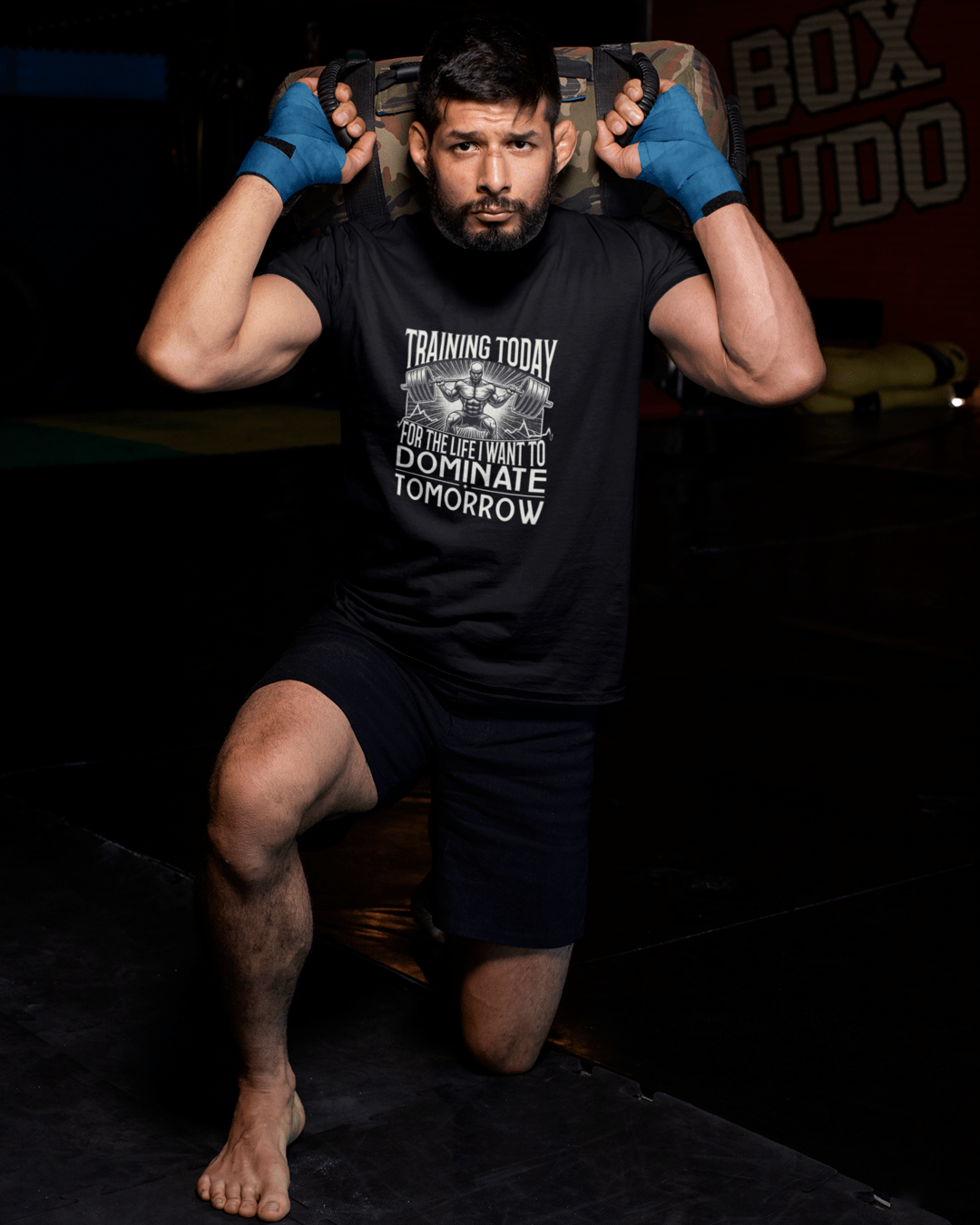 Round Neck Half Sleeve Gym T-Shirt (Training Today for the Life I)