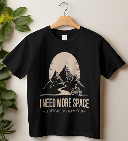 Travel Biker Unisex Classic Crew T-Shirt (I Need More Space)