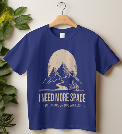 Travel Biker Unisex Classic Crew T-Shirt (I Need More Space)