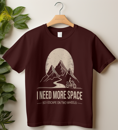 Travel Biker Unisex Classic Crew T-Shirt (I Need More Space)