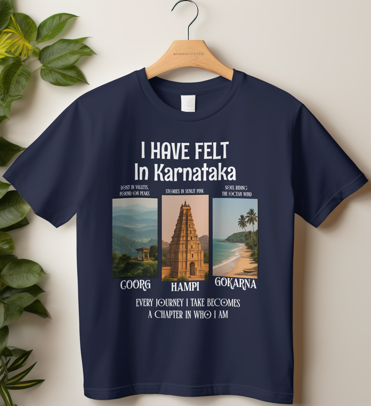 Travel Unisex Classic Crew T-Shirt (I Have Felt in Karnataka)