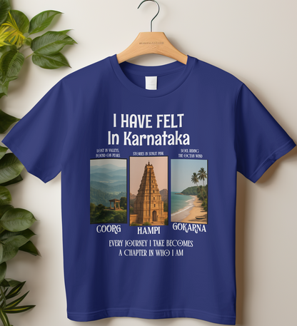 Travel Unisex Classic Crew T-Shirt (I Have Felt in Karnataka)