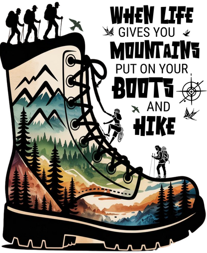 Travel Unisex Classic Crew T-Shirt (When Life Gives you Mountains)