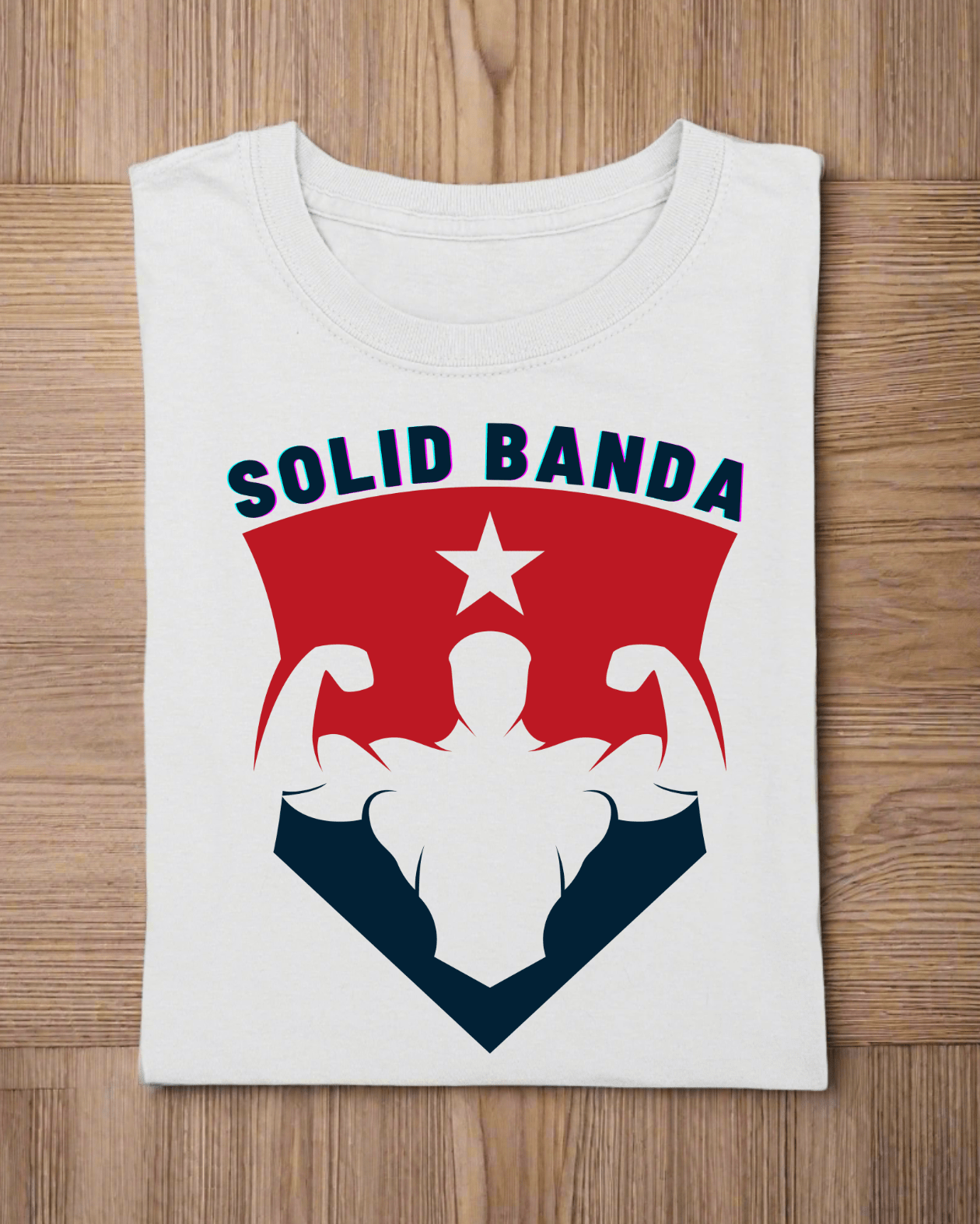 Round Neck Half Sleeve Gym T-Shirt (Solid Banda)